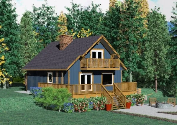 Full Rendering for House Plan #223125