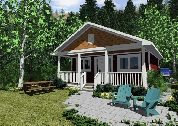 Full Rendering for House Plan #195071