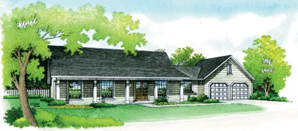 Full Rendering for House Plan #484031