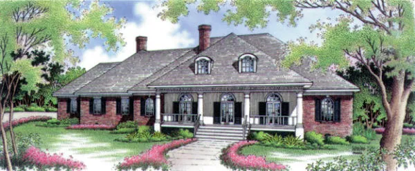 Full Rendering for House Plan #481004