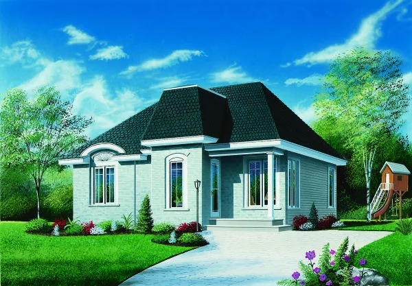 Full Rendering for House Plan #141212