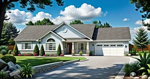 Full Rendering for House Plan #350141