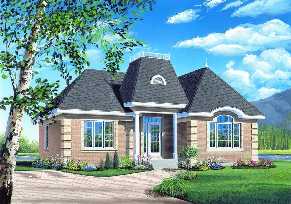 Full Rendering for House Plan #145212