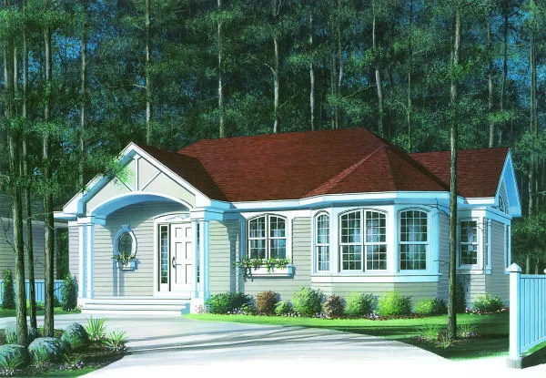 Full Rendering for House Plan #142412