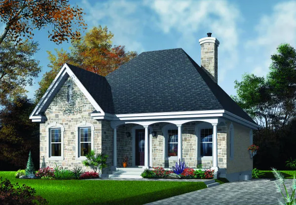 Full Rendering for House Plan #147812