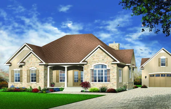 Full Rendering for House Plan #141912