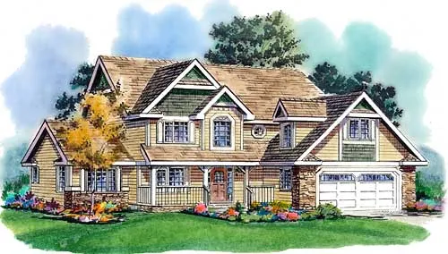 Full Rendering for House Plan #133024