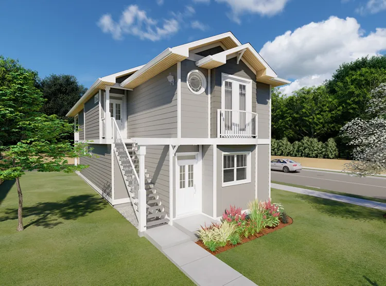 Full Rendering for House Plan #195158