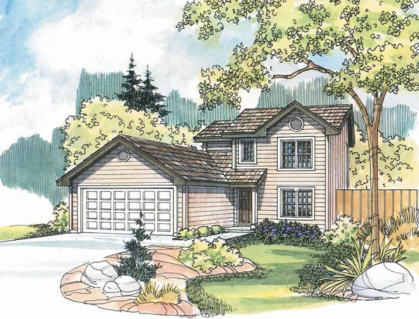 Full Rendering for House Plan #341233