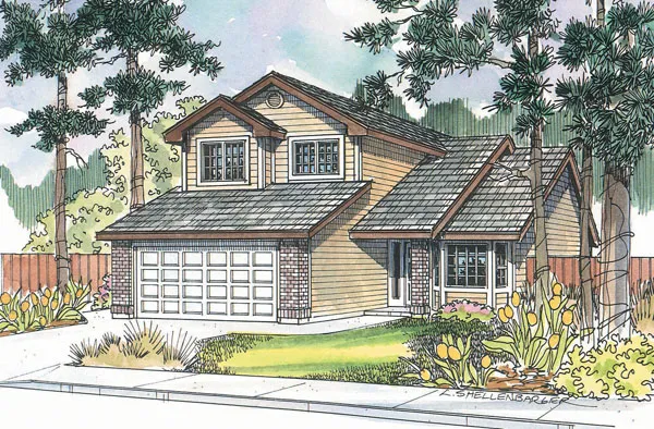Full Rendering for House Plan #344233