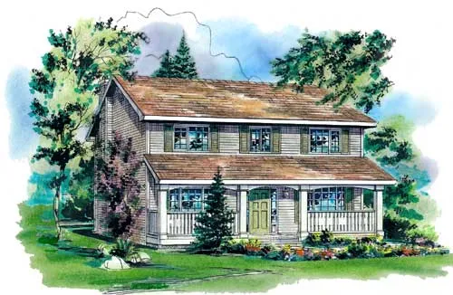 Full Rendering for House Plan #130124