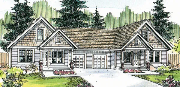 Full Rendering for House Plan #347006