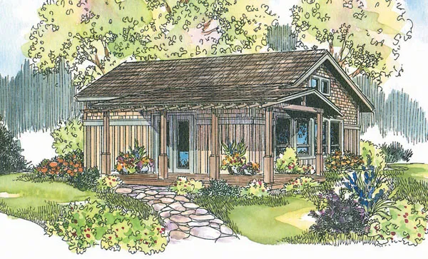 Full Rendering for House Plan #348943