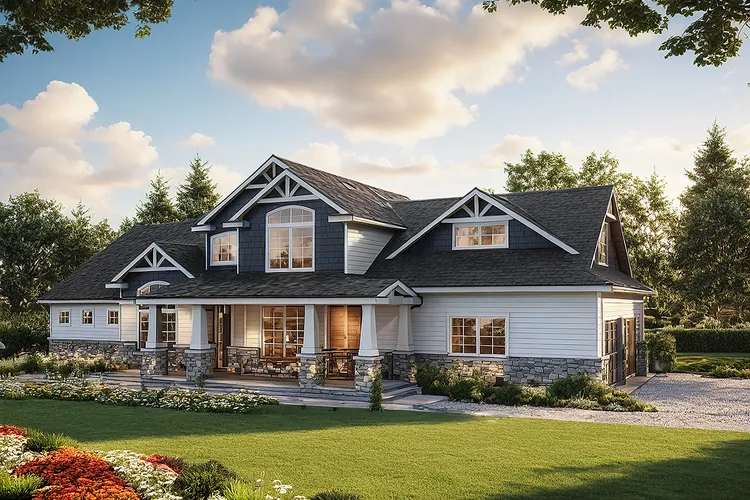 Full Rendering for House Plan #349153