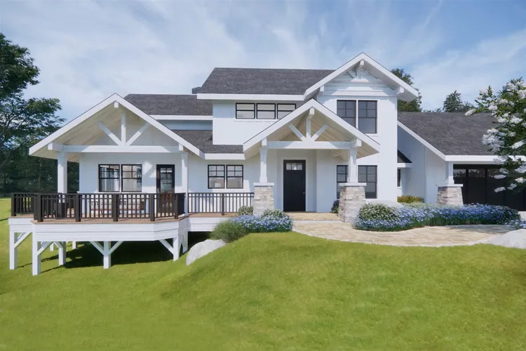 Full Rendering for House Plan #345163