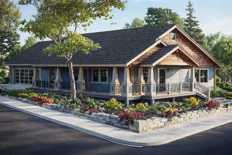 Full Rendering for House Plan #340953