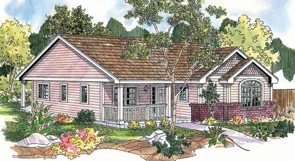 Full Rendering for House Plan #341463