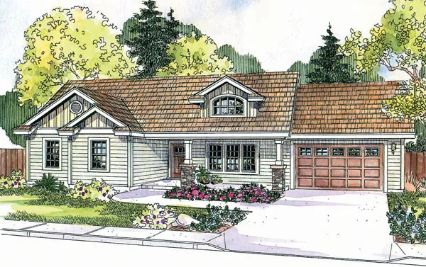 Full Rendering for House Plan #340463