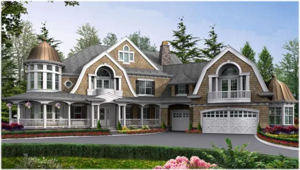 Full Rendering for House Plan #335897