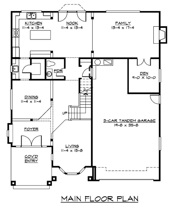 Main Floor Plan for House Plan #330503