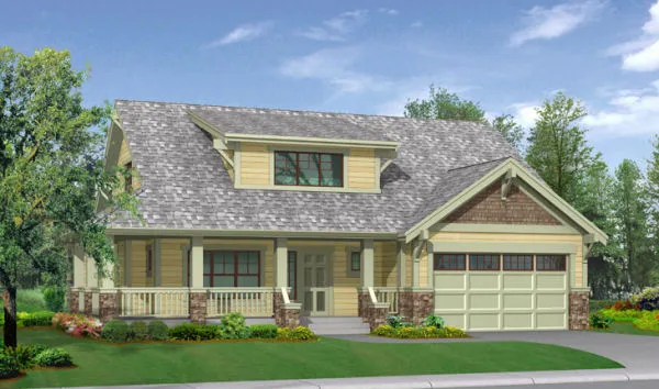 Full Rendering for House Plan #333122