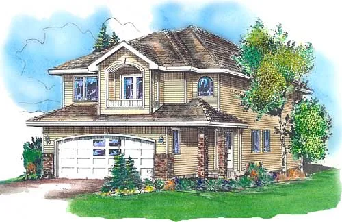 Full Rendering for House Plan #134524