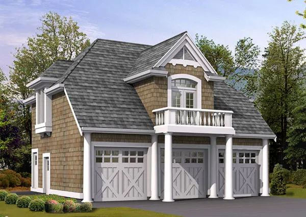 Full Rendering for House Plan #335570