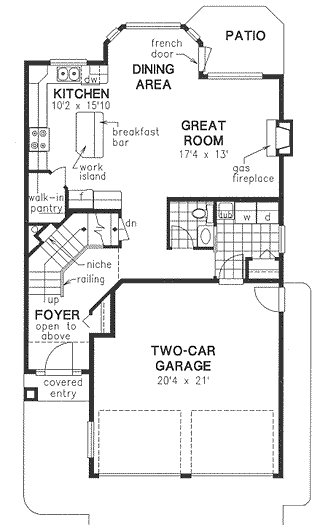 Main Floor Plan for House Plan #135524