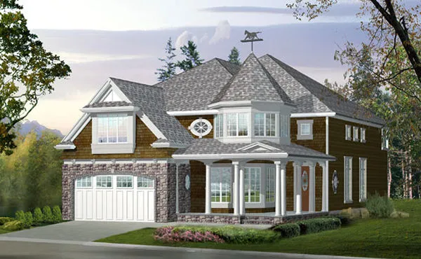 Full Rendering for House Plan #335143