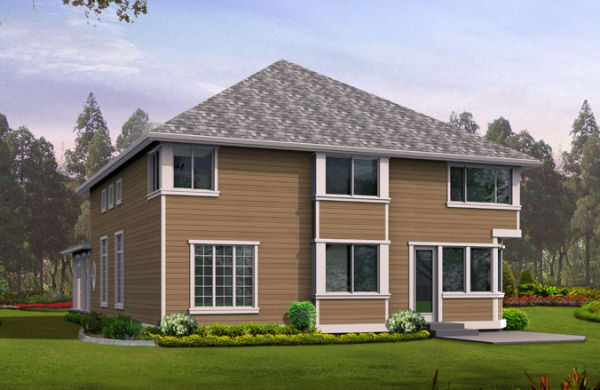 Rear Elevation for House Plan #335143