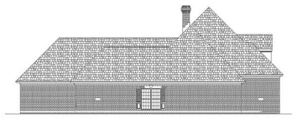 Left Elevation for House Plan #481162