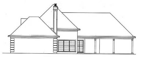 Right Elevation for House Plan #484002