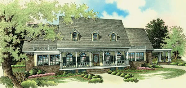 Full Rendering for House Plan #481053