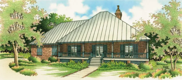 Full Rendering for House Plan #483281
