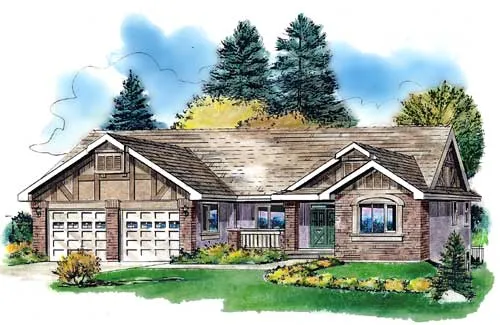 Full Rendering for House Plan #137444