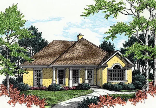 Full Rendering for House Plan #481131