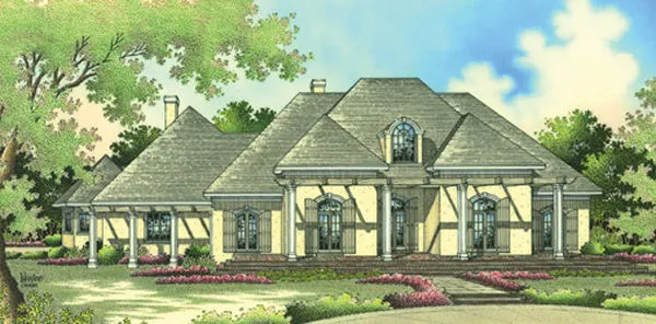 Full Rendering for House Plan #484004