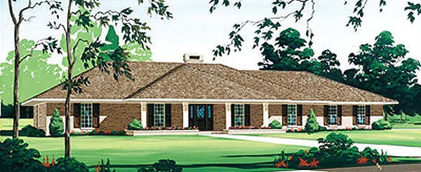 Full Rendering for House Plan #480072