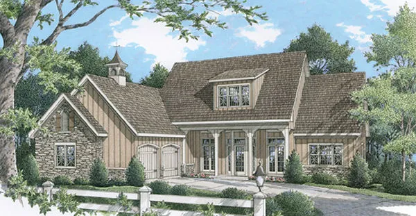 Full Rendering for House Plan #482361