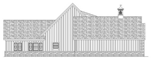 Left Elevation for House Plan #482361