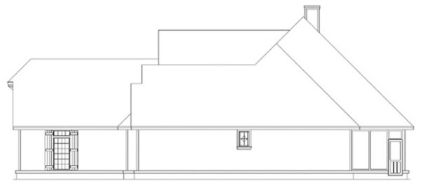 Right Elevation for House Plan #483122