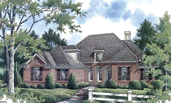 Full Rendering for House Plan #487112