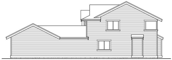 Right Elevation for House Plan #335112