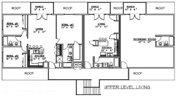 Second Floor Plan for House Plan #458004
