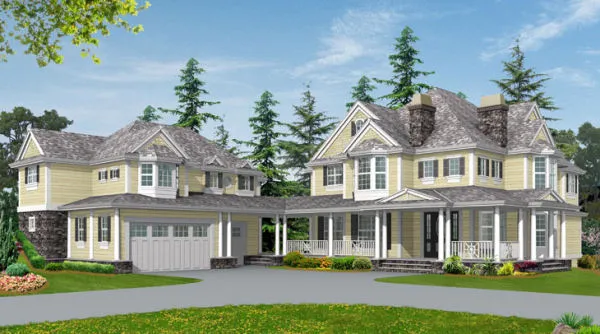 Full Rendering for House Plan #335294