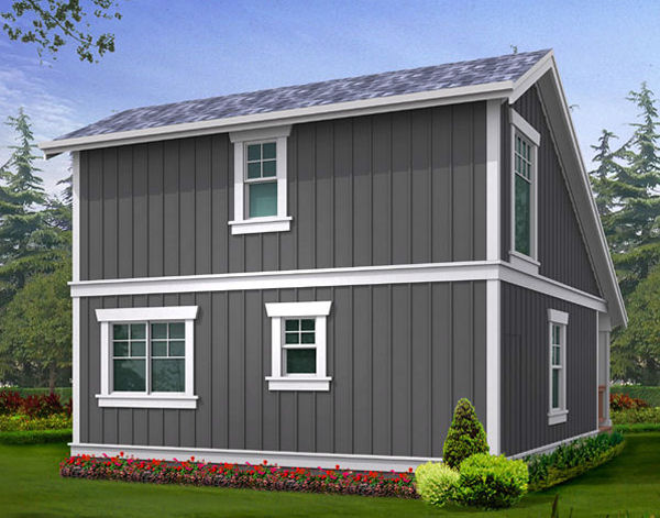Rear Elevation for House Plan #330001