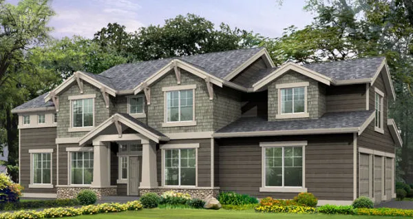 Full Rendering for House Plan #330782
