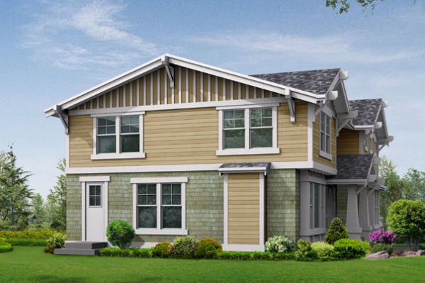 Rear Elevation for House Plan #335733