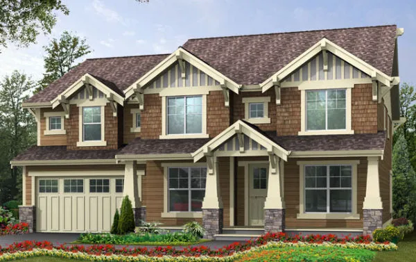 Full Rendering for House Plan #335443