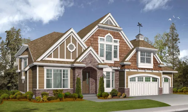 Full Rendering for House Plan #335753